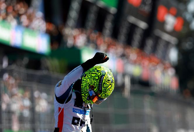 Lando Norris a remporté le Grand Prix du Mexique, à Mexico, le 26 octobre 2025.