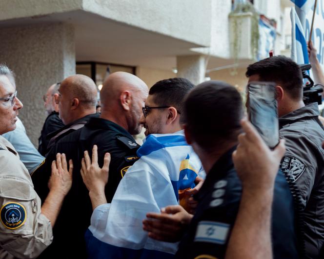 Evyatar David, a former Hamas hostage, arrives home in Kfar Saba, central Israel, after being discharged from the hospital on October 26, 2025.
