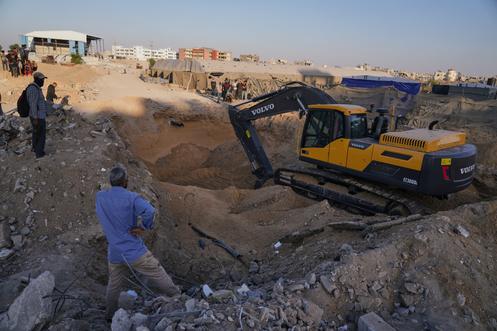 In Khan Younis, in the southern Gaza Strip, on Monday, October 27, 2025.