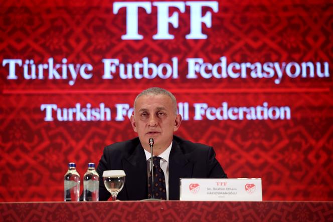 Ibrahim Haciosmanoglu, le président la Fédération turque de football, à Istanbul, le 27 octobre 2025. 