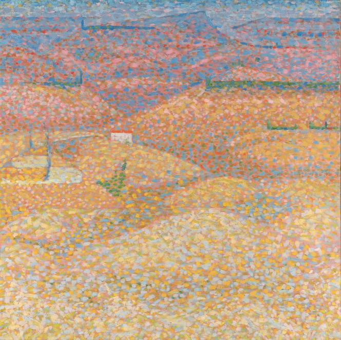 « Paysage rose [Pink Landscape] » (1960), de Bridget Riley.