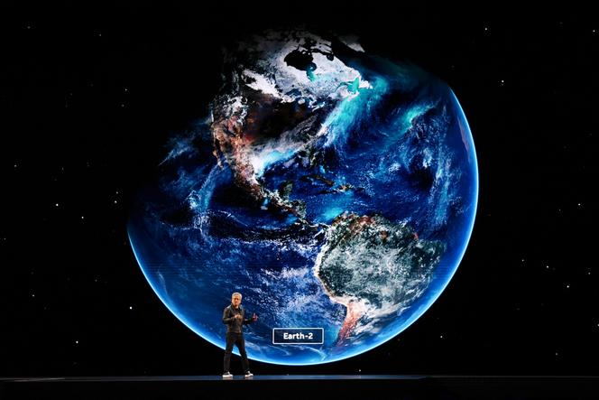 Jensen Huang, président-directeur général de Nvidia, lors de la conférence Nvidia GTC, à Washington, le 28 octobre 2025.