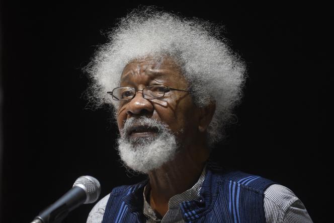 L’écrivain et dramaturge nigérian Wole Soyinka, Prix Nobel de littérature en 1986, lors de la commémoration du 50e anniversaire de la fin de la guerre civile nigériane, à Lagos, le 13 janvier 2020.