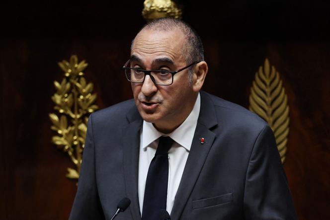 Le ministre de l’intérieur, Laurent Nuñez, prend la parole lors de l’examen des textes par la « niche parlementaire » du Rassemblement national, à l’Assemblée nationale, à Paris, le 30 octobre 2025. 