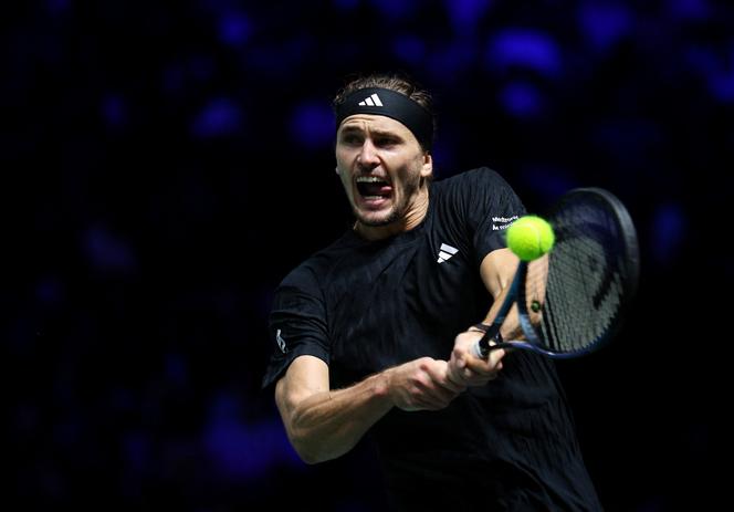 Germany's Alexander Zverev during his round of 16 match against Spain's Alejandro Davidovich Fokina at ATP Masters 1000 at the Paris Masters in Nanterre, France on October 30, 2025.