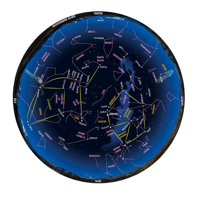 Небо на рассвете в ноябре 2025 года.