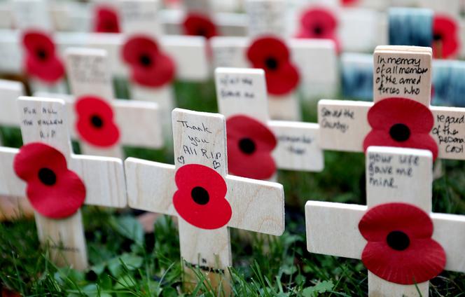 Le champ du souvenir de l’abbaye de Westminster, à Londres, en 2023.