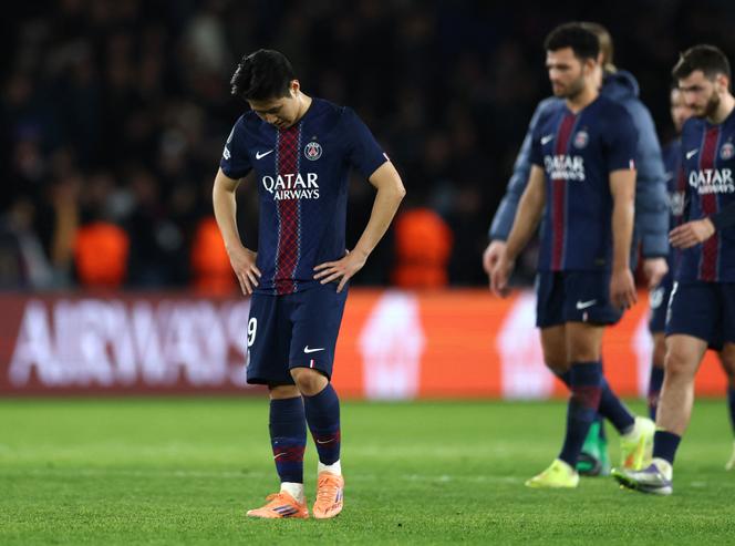 Les Parisiens après leur défaite contre le Bayern Munich, dans le cadre de la 4ᵉ journée de Ligue des champions, au Parc des Princes, le 4 novembre 2025.