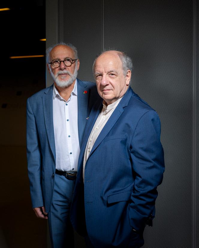 Francis Eustache, neuropsychologist, and Denis Peschanski, historian, in Paris, on September 17, 2025.