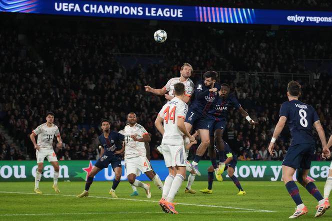 Lors du match PSG-Bayern Munich, au Parc des Princes, à Paris, le 4 novembre 2025.