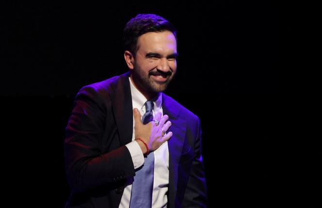 Zohran Mamdani, lors de son élection à la mairie de New York, à Brooklyn, le 4 novembre 2025.