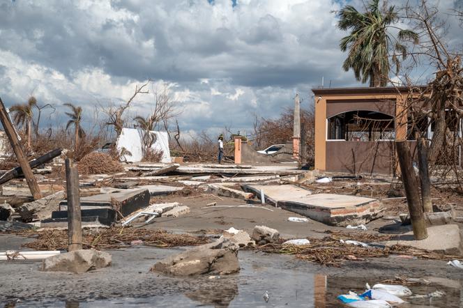 Sur Crane Road, les infrastructures du Las Vegas Café ont été dévastées par l'ouragan Melissa. A Black River, en Jamaïque, le 2 novembre 2025.