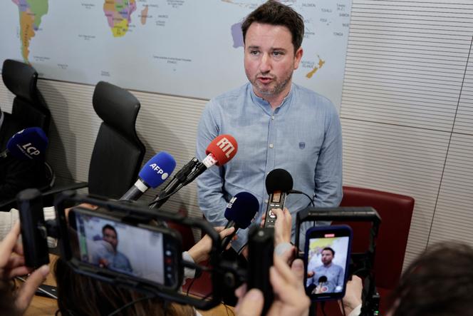 L’économiste Gabriel Zucman, après avoir participé à un débat à l’Assemblée nationale, à Paris, le 1er octobre 2025. 