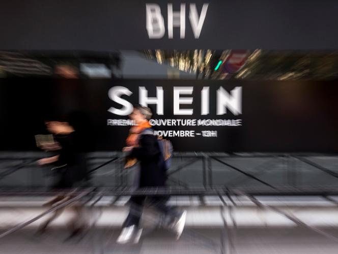 L’enseigne Shein au BHV, à Paris, le 5 novembre 2025.