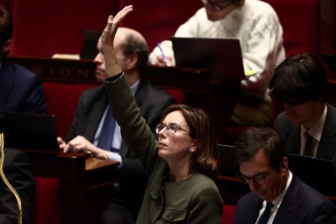 La ministre des comptes publics, Amélie de Montchalin, assiste à une séance de discussion du projet de loi de financement de la Sécurité sociale pour 2026, à l’Assemblée nationale, le 5 novembre 2025.