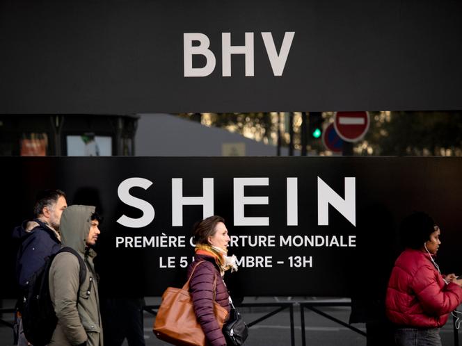 L’enseigne Shein au BHV à Paris, France, le 5 novembre 2025.