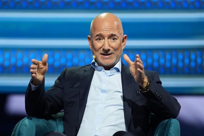 Amazon founder Jeff Bezos speaks at the American Business Forum, Thursday, November 6, 2025, in Miami. 