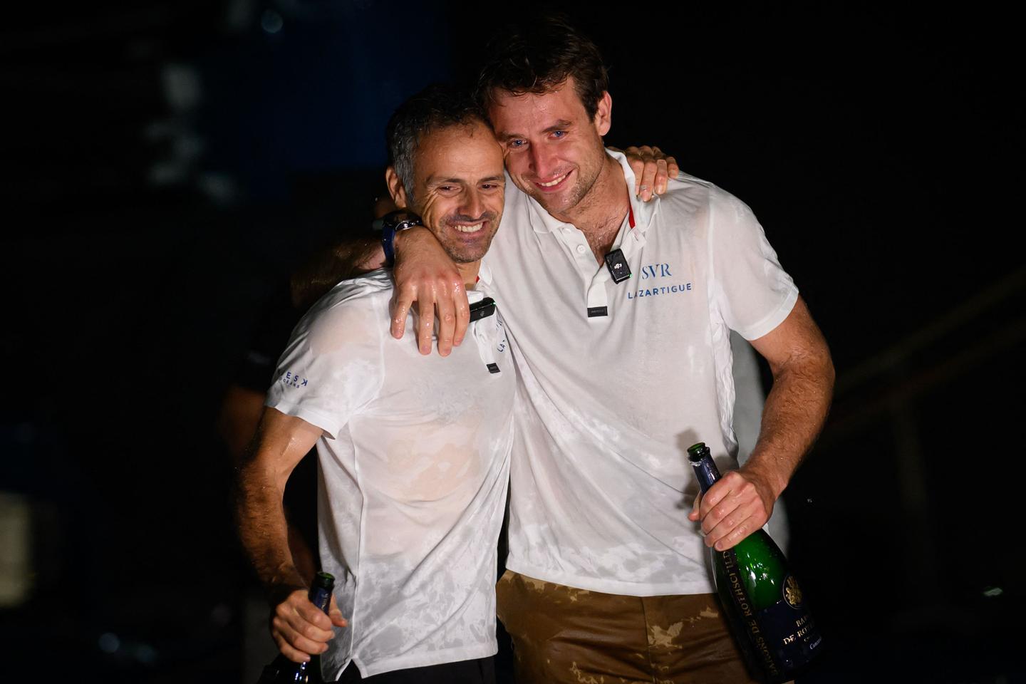 Franck Cammas et Tom Laperche vainqueurs de la Transat Café L’Or sur « SVR Lazartigue »