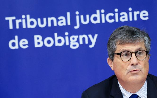 Le premier président de la cour d’appel de Paris, Jacques Boulard, lors d’une conférence de presse au tribunal de Bobigny, le 7 novembre 2025. 