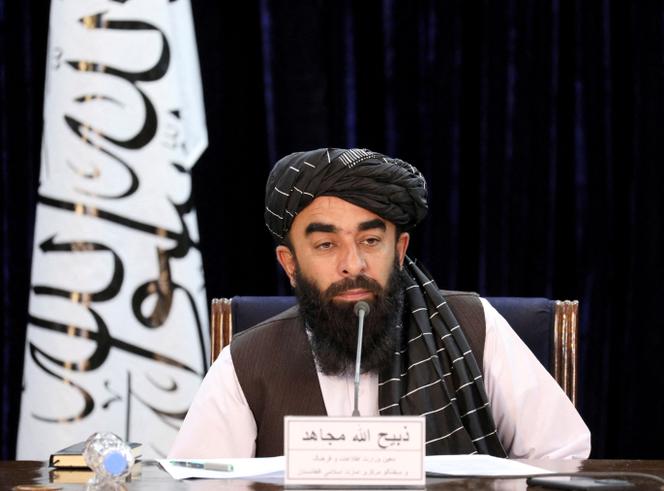 Zabihullah Mujahid, spokesman for the Taliban government, in Kabul, November 10, 2021.