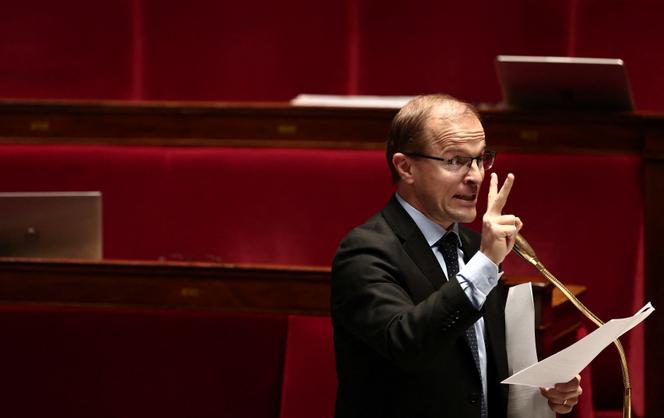 Thibault Bazin, le rapporteur (Les Républicains) du budget de la « Sécu », à l’Assemblée nationale, à Paris, le 5 novembre 2025. 