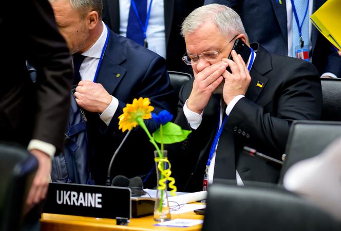 Ukraine's then Energy Minister Herman Halushchenko at a meeting of the IAEA board of governors at the agency's headquarters in Vienna, Austria, March 4, 2024.