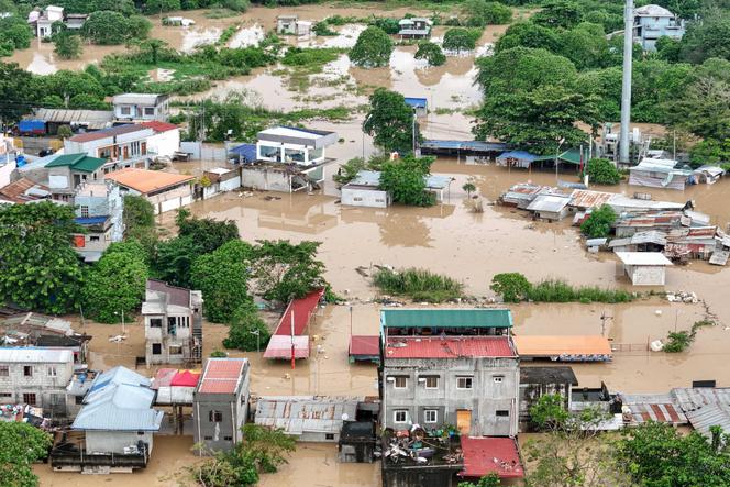 Une zone inondée à Tuguegarao (Philippines), au nord de Manille, le 10 novembre 2025.