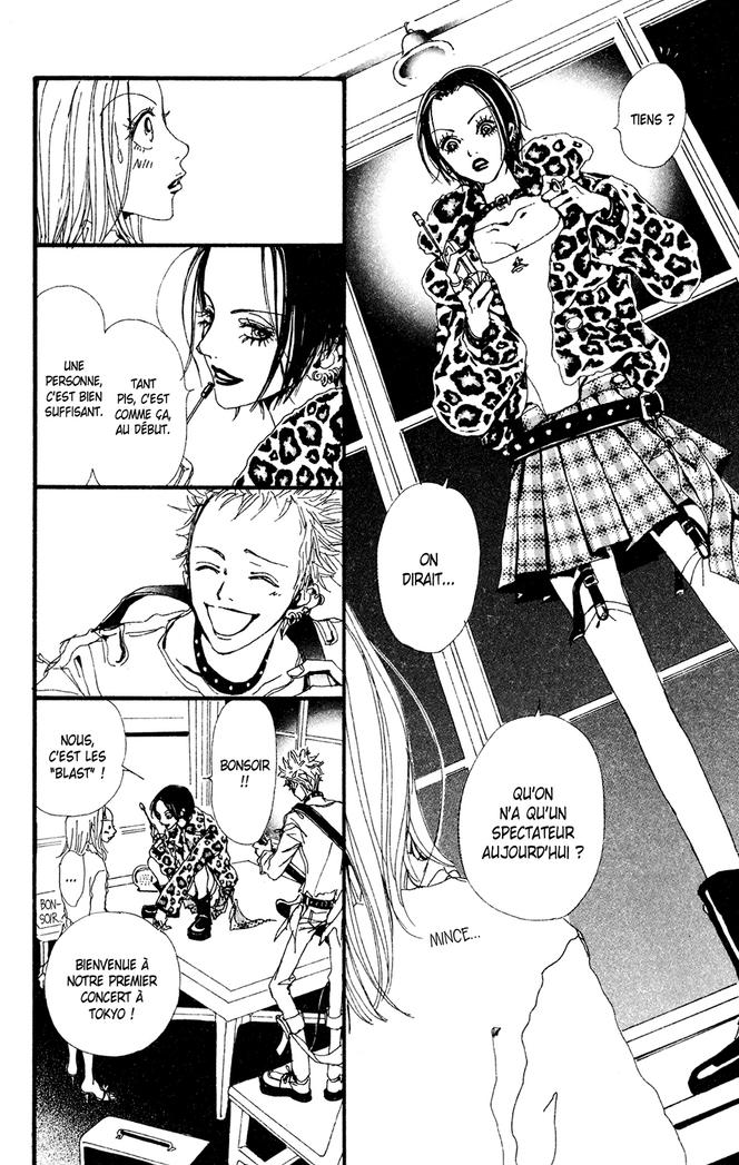 Une planche du manga « Nana », avec une héroïne au look d’inspiration punk.