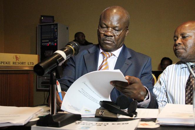 Roger Lumbala, ancien chef de guerre, à Kampala (Ouganda), le 6 février 2013.