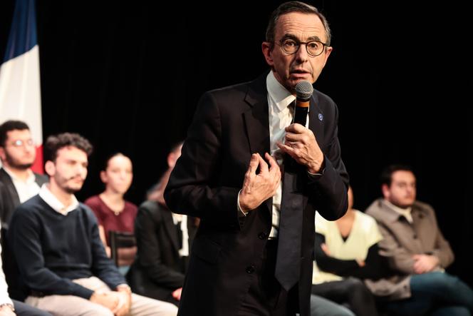 Le président des Républicains, Bruno Retailleau, à Bry-sur-Marne (Val-de-Marne), le 6 novembre 2025.