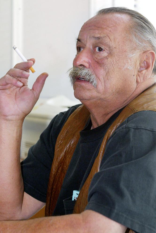 American writer Jim Harrison, in Paris, in 2002.