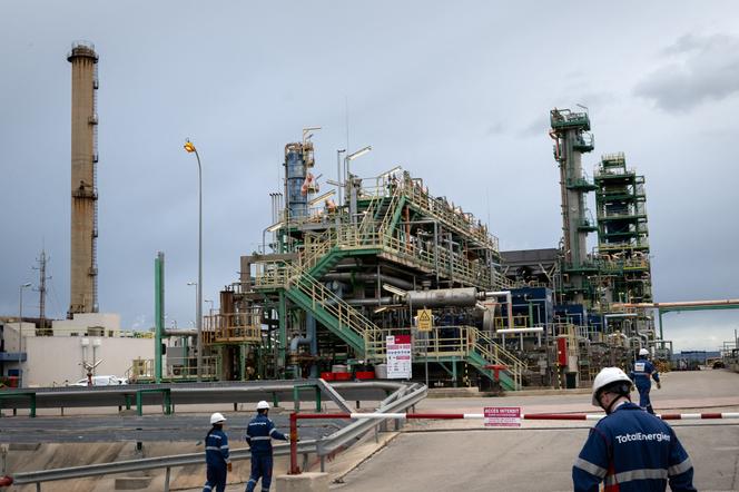 La plateforme de bioraffinerie de La Mède, appartenant à TotalEnergies, à Châteauneuf-les-Martigues (Bouches-du-Rhône), le 28 janvier 2025.
