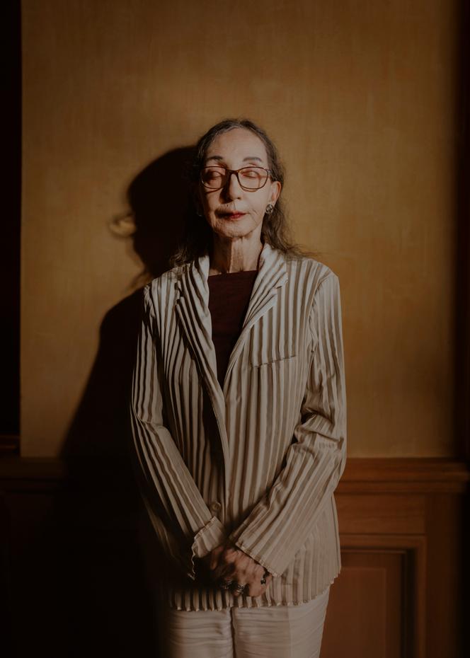 American writer Joyce Carol Oates, in Paris, in 2024.
