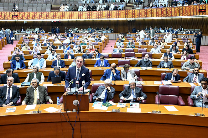 L’Assemblée nationale du Pakistan, à Islamabad, en juin 2025.
