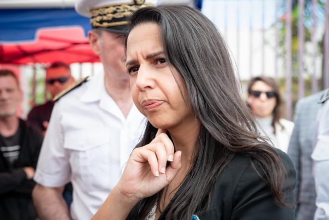 La ministre des outre-mer, Naïma Moutchou, à Nouméa, le 13 novembre 2025.