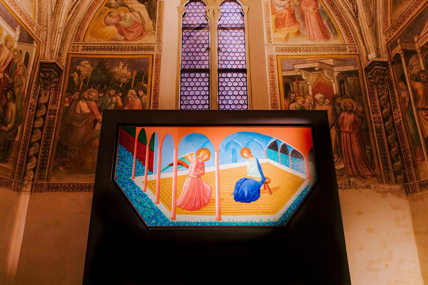 A Florence, David Hockney chez Santa Maria Novella, pour un dialogue avec l’ange