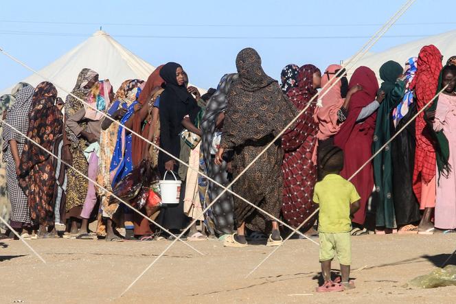At the Al-Afad IDP camp in the city of Al-Dabba, northern Sudan, on November 15, 2025. 