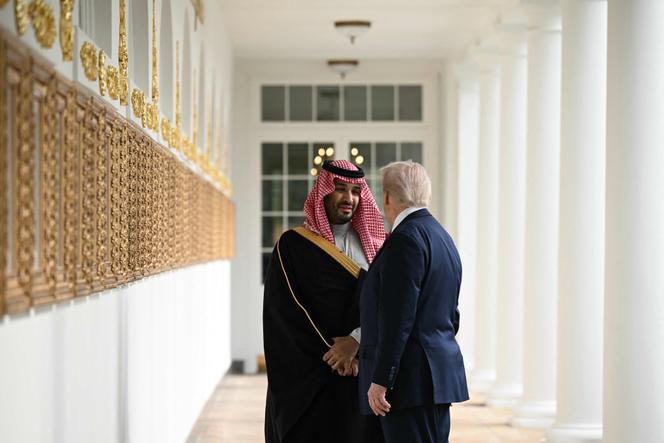 Mohammed Ben Salman, le prince héritier d’Arabie saoudite, et Donald Trump, le président américain, à la Maison Blanche à Washington, le 18&nbsp;novembre&nbsp;2025.