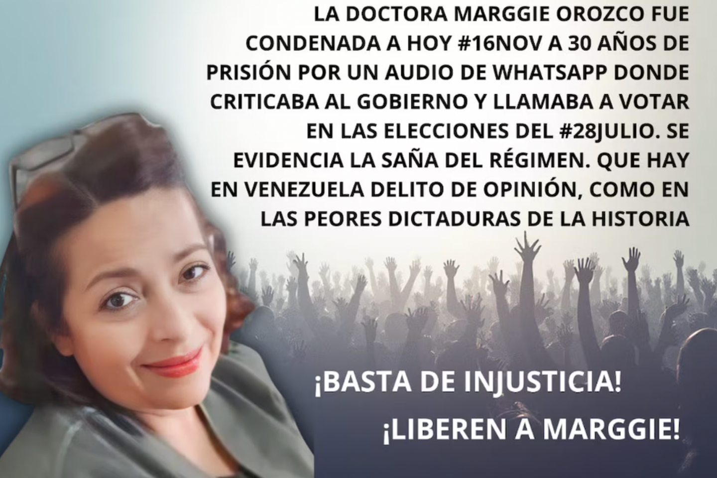 Venezuela : une médecin condamnée à trente ans de prison pour un message critiquant le gouvernement de Nicolas Maduro