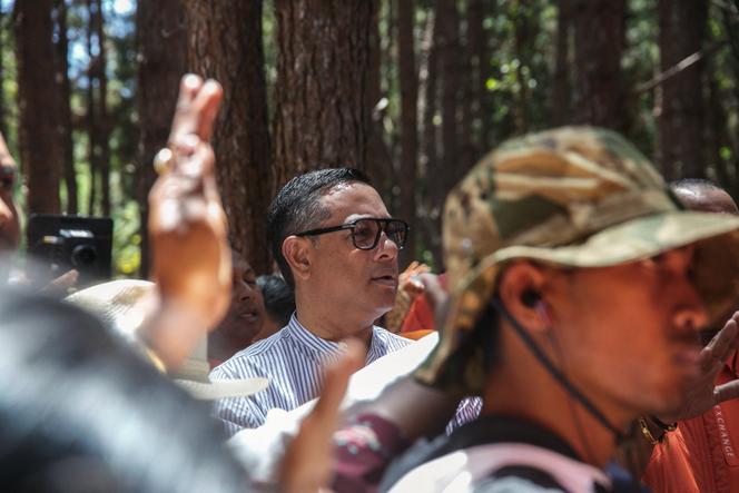 L’homme d’affaires malgache Mamy Ravatomanga, à Antananarivo, le 10 octobre 2023.