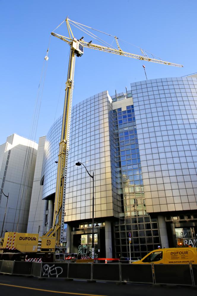 Le chantier de rénovation de l’Opéra Bastille, à Paris, le 30 octobre 2025.