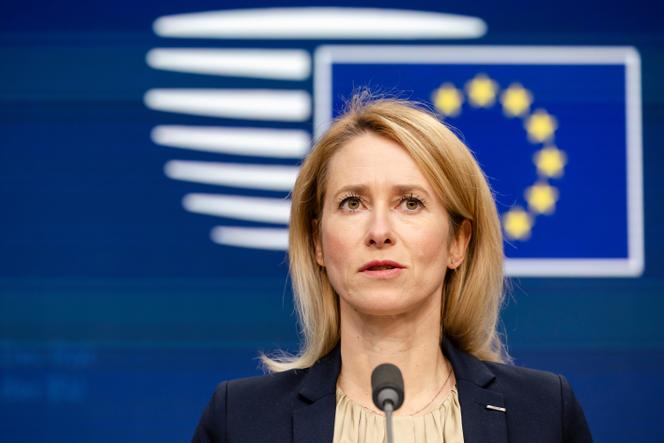 Kaja Kallas, la cheffe de la diplomatie européenne, à Bruxelles, le 20 novembre 2025.