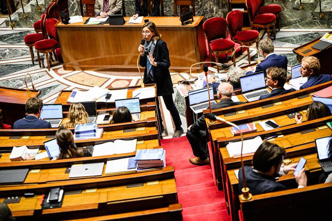 Minister of Action and Public Accountability, Amélie de Montchalin, while continuing discussions on the 2026 Finance Bill (first part), at the National Assembly, in Paris, 21 November 2025.