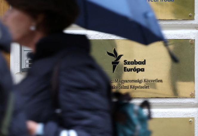 Le siège social de Radio Free Europe/Radio Liberty, à Budapest, le 21 novembre 2025. 