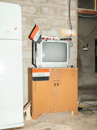 Au domicile de Fatima Jamil Youssef et ses enfants, dans le quartier d’Al-Tanak, à Mossoul, en Irak, le 29 octobre 2025.