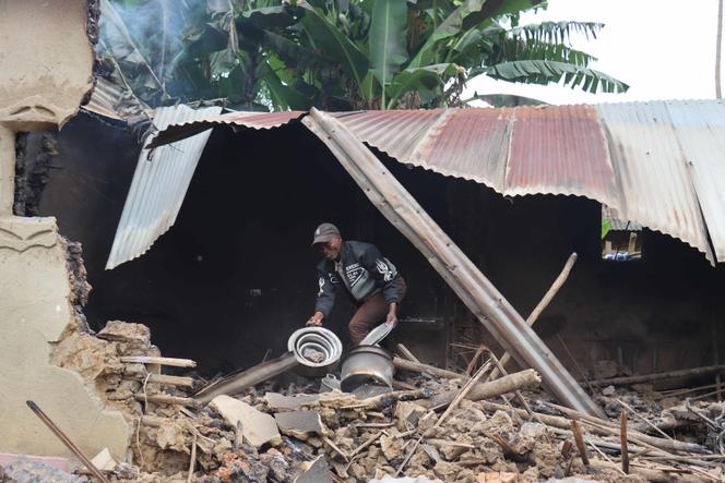 Après une attaque attribuée au groupe armé FDA, dans le territoire de Beni, province du Nord-Kivu, en République démocratique du Congo, le 17 août 2025.