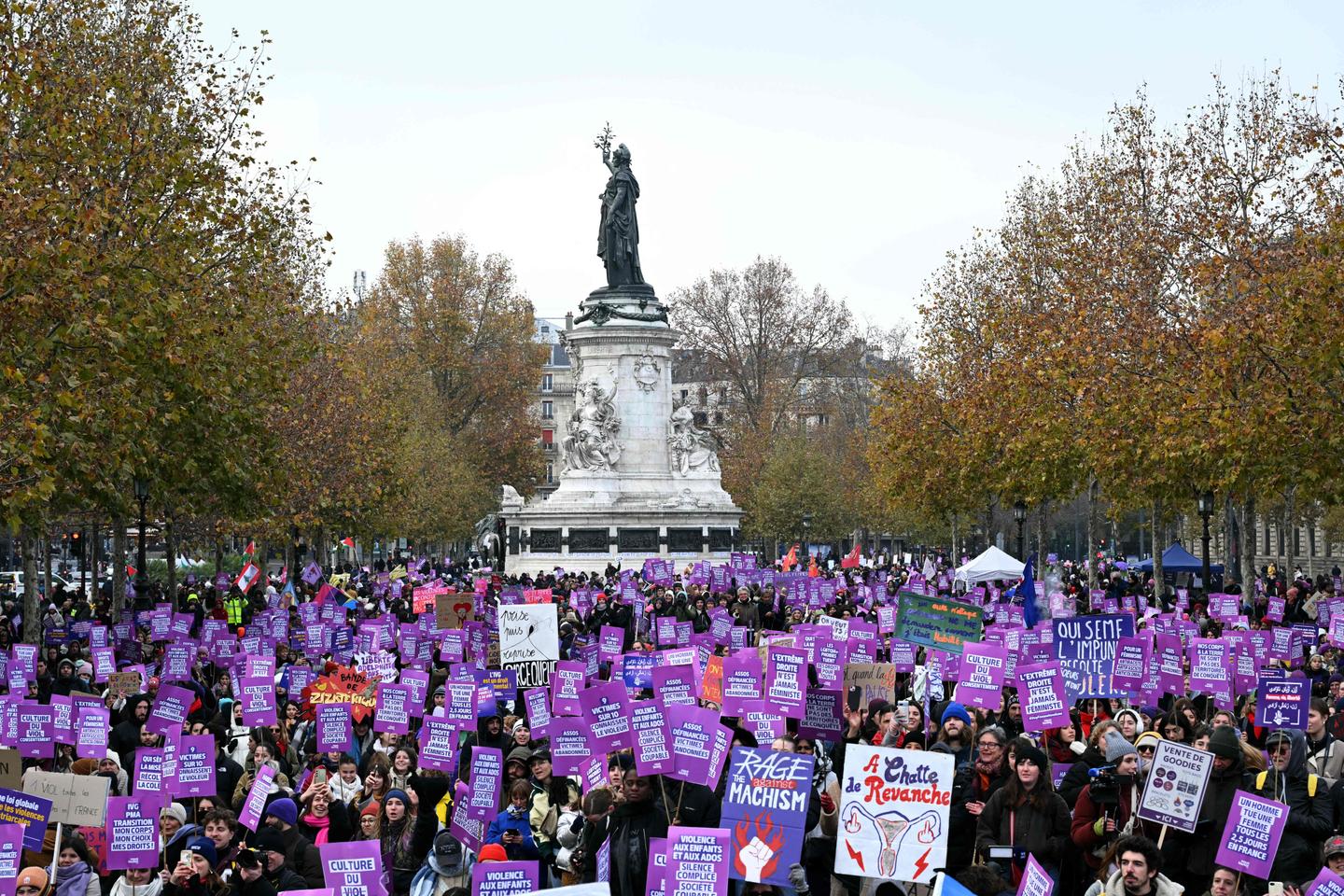 Violences faites aux femmes : des milliers de manifestants à travers la France
