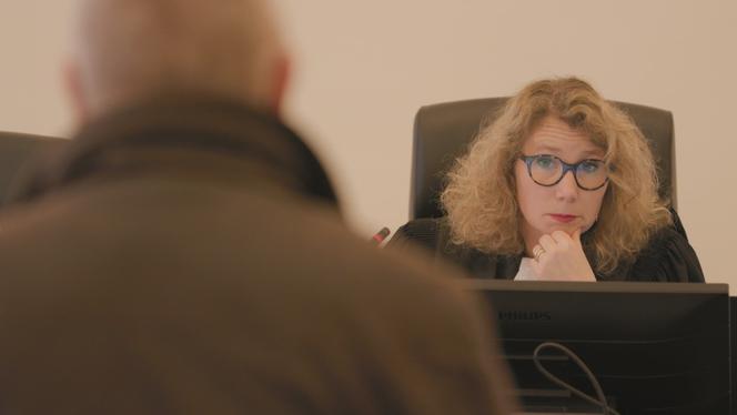 Ombeline Mahuzier, présidente du tribunal judiciaire de Colmar, dans le documentaire « Je vais te tuer », de Karine Dusfour.