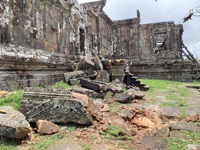 Dommages subis à Preah Vihear (Cambodge).