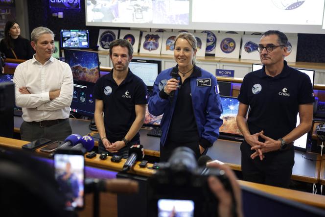 L’astronaute française Sophie Adenot lors d’une conférence de presse au CNES, à Toulouse, le 24 novembre 2025. 
